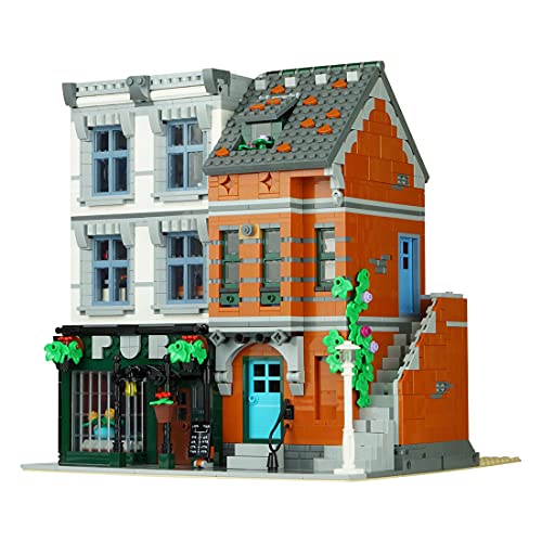 LEIKE Moldura de esquina MOC-53879, 2322 unidades, para esquina, pubs, caseta de construcción modular compatible con Lego Creator Expert Eckgarage 10264