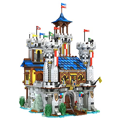 LEIKE TARS - Kit de construcción de 2722 piezas de castillo medieval europeo con luz, compatible con Lego Harry Potter