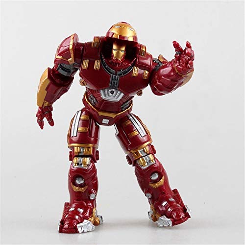 Leileixiao De acción de Juguete Figura de acción Luminosa 18cm Hulkbuster Máquina Funkos Pops Avenger Alianza Iron Man Marcos con luz LED Armadura móvil (Color : Ordinary Version)