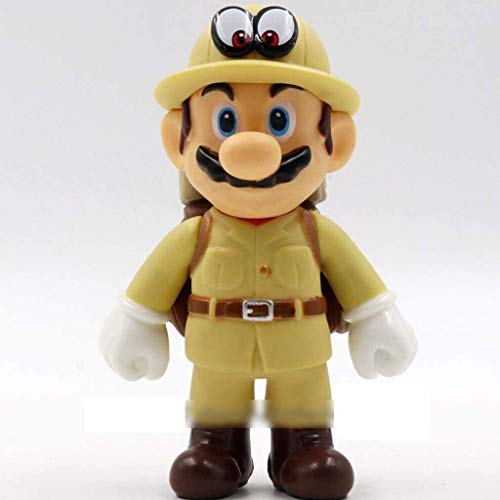 Leileixiao Super Mario Figura!Mario Ornamento de la Figura de acción (Aventurero) Modelo de la estatuilla/PVC Figurita Hogar y decoración Oficina / 12cm Ilustraciones Dormitorio