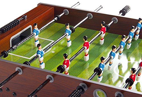 Leomark Futbolín de Mesa futbolines Classic, Mesa de Madera para Jugar al futbolín, Dimensiones: 122 x 61 x 79(A) cm