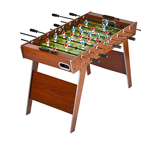 Leomark Futbolín de Mesa futbolines Classic, Mesa de Madera para Jugar al futbolín, Dimensiones: 122 x 61 x 79(A) cm