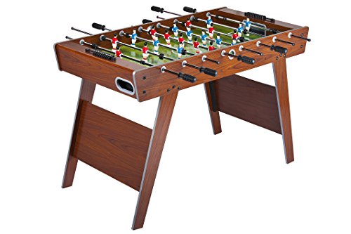 Leomark Futbolín de Mesa futbolines Classic, Mesa de Madera para Jugar al futbolín, Dimensiones: 122 x 61 x 79(A) cm