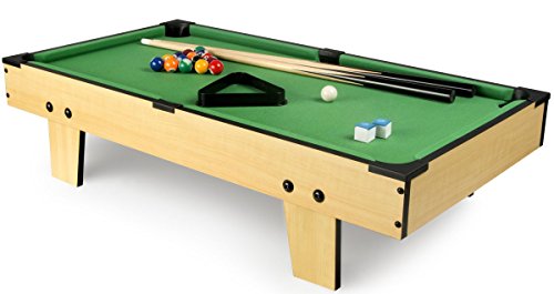 Leomark Mesa Multifuncional Multijuegos Futbolin Mesa de Juego 4 en 1 (futbolín, Billar, Tenis, Hockey) Buena Diversión para Niños Deporte Madera, Dimensiones: 82 x 43,5 x 20(A) cm