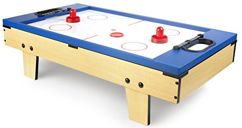 Leomark Mesa Multifuncional Multijuegos Futbolin Mesa de Juego 4 en 1 (futbolín, Billar, Tenis, Hockey) Buena Diversión para Niños Deporte Madera, Dimensiones: 82 x 43,5 x 20(A) cm