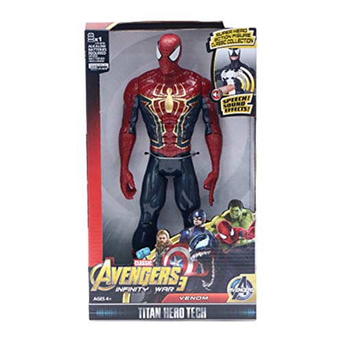 Letaowl Figura de acción 30cm Heroes Black Panther Thanos Capitán Thor Hombre Hombre Spiderman Hulkbuster Hulk Figura (Color : Aquaman NO Box)