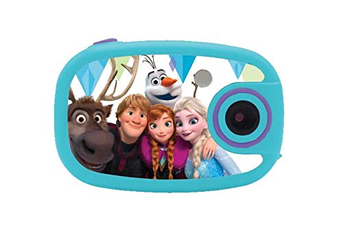 LEXIBOOK, DJ0 Disney Frozen-Cámara de Fotos Digital 5MP, Pantalla LCD, con 10 Adhesivos, función vídeo, Azul/púrpura, DJ070FZ, Color