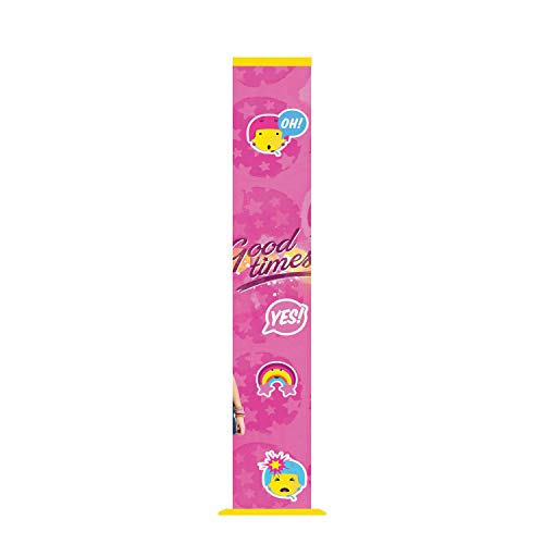 Lexibook Karaoke Torre de Sonido Bluetooth con Altavoces potentes y Luces, micrófono y función Cambio de Voz, diseño Femenino, niña, Rosa/Amarillo, K8050SL