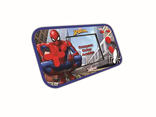 LEXIBOOK Marvel Spider-Man Compact Cyber Arcade-Consola portátil, 150 Juegos, LCD, con Pilas, Multicolor (China)