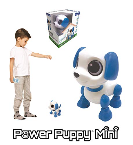 LEXIBOOK Power Puppy Mini-Mi pequeño Perro Robot con Sonidos, música, Efectos de luz, repetición de Voz y reacción a los sonidos-ROB02DOG (ROB02DOG)