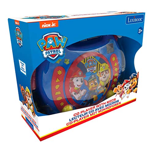 LEXIBOOK RCDK100PA, Reproductor Musical Paw Patrol, Azul