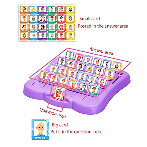 LHZMD Quié Es Divertido Juego De Mesa, Adecuado para El Clásico Juego De Mesa Funny Family Guessing Games Kids Children Toy Gift