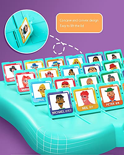 LHZMD Quié Es Divertido Juego De Mesa, Adecuado para El Clásico Juego De Mesa Funny Family Guessing Games Kids Children Toy Gift