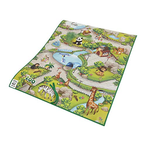 Liberty House Toys- Multi-Coloured Children's 3Duplay Activity Play Mat Zoo Alfombra Interactiva 3D, Multicolor (657027)