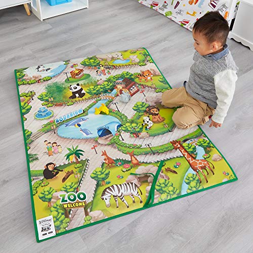 Liberty House Toys- Multi-Coloured Children's 3Duplay Activity Play Mat Zoo Alfombra Interactiva 3D, Multicolor (657027)