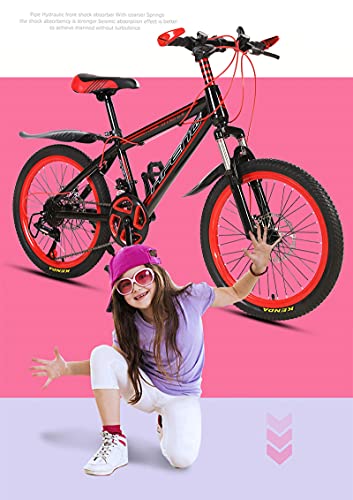 LICHUXIN Bicicleta Niños 20 Pulgadas, Niños Y Niñas De 21 Velocidades, Bicicletas De Cross-Country con Amortiguación De Golpes De Velocidad Variable, con Frenos Doble Disco, Aptas Niños 135-150 Cm,01