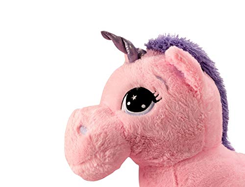 Lifestyle & More Peluche Gigante de Peluche Unicornio Peluche XXL 120 cm de Largo en Rosa / Morado para amar