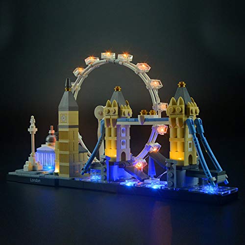 LIGHTAILING Conjunto de Luces (Architecture Londres) Modelo de Construcción de Bloques - Kit de luz LED Compatible con Lego 21034 (NO Incluido en el Modelo)