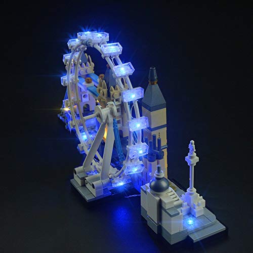 LIGHTAILING Conjunto de Luces (Architecture Londres) Modelo de Construcción de Bloques - Kit de luz LED Compatible con Lego 21034 (NO Incluido en el Modelo)