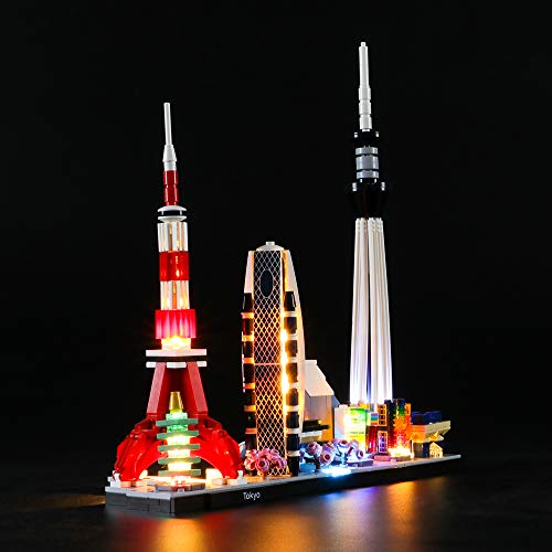 LIGHTAILING Conjunto de Luces (Architecture Tokio) Modelo de Construcción de Bloques - Kit de luz LED Compatible con Lego 21051 (NO Incluido en el Modelo)