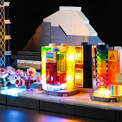 LIGHTAILING Conjunto de Luces (Architecture Tokio) Modelo de Construcción de Bloques - Kit de luz LED Compatible con Lego 21051 (NO Incluido en el Modelo)