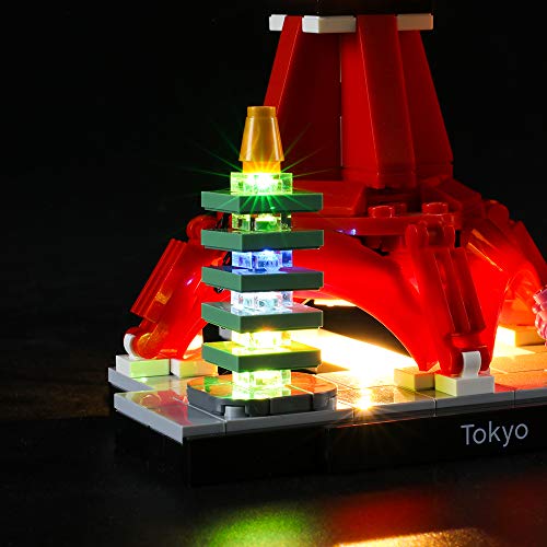 LIGHTAILING Conjunto de Luces (Architecture Tokio) Modelo de Construcción de Bloques - Kit de luz LED Compatible con Lego 21051 (NO Incluido en el Modelo)