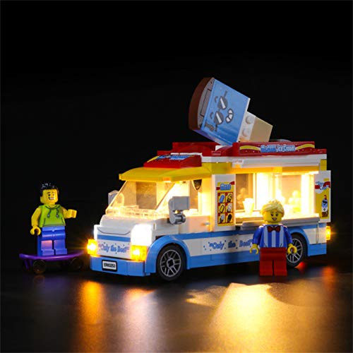 LIGHTAILING Conjunto de Luces (City Great Vehicles Camión de Los Helados) Modelo de Construcción de Bloques - Kit de luz LED Compatible con Lego 60253 (NO Incluido en el Modelo)