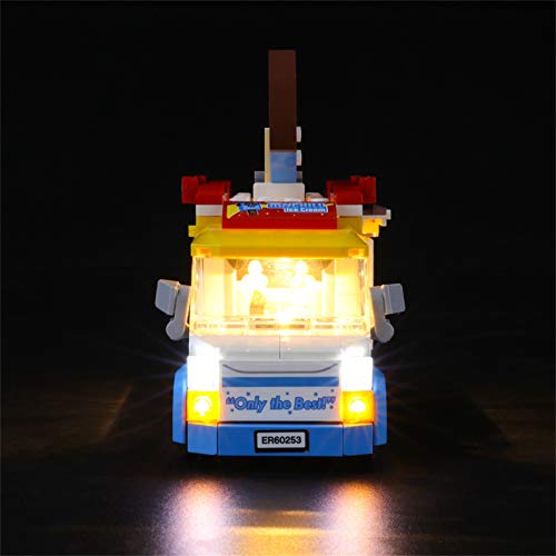 LIGHTAILING Conjunto de Luces (City Great Vehicles Camión de Los Helados) Modelo de Construcción de Bloques - Kit de luz LED Compatible con Lego 60253 (NO Incluido en el Modelo)