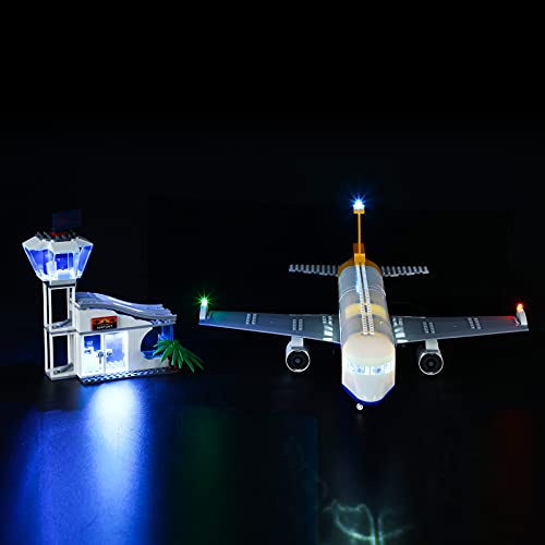 LIGHTAILING Conjunto de Luces Compatible con Lego 60262 City Passenger Airplane Modelo de Construcción de Bloques - NO Incluido en el Modelo