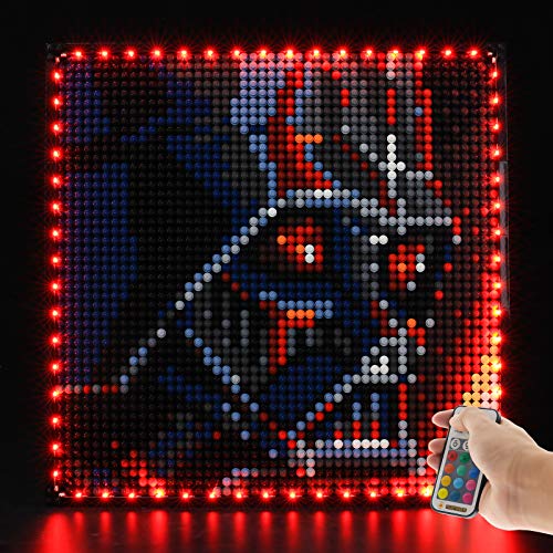 LIGHTAILING Conjunto de Luces con un Control Remoto (Art Star Wars Los Sith) Modelo de Construcción de Bloques - Kit de luz LED Compatible con Lego 31200(NO Incluido en el Modelo)