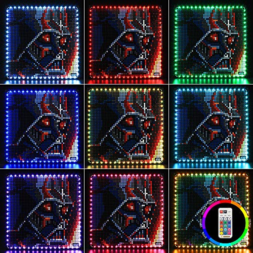 LIGHTAILING Conjunto de Luces con un Control Remoto (Art Star Wars Los Sith) Modelo de Construcción de Bloques - Kit de luz LED Compatible con Lego 31200(NO Incluido en el Modelo)