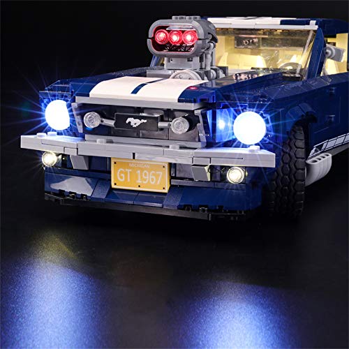 LIGHTAILING Conjunto de Luces (Creator Expert Ford Mustang) Modelo de Construcción de Bloques - Kit de luz LED Compatible con Lego 10265 (NO Incluido en el Modelo)