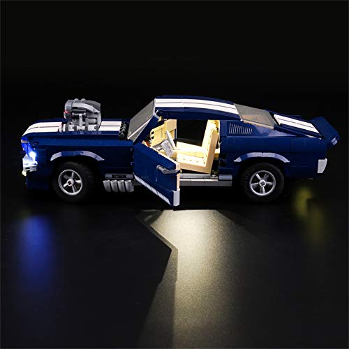 LIGHTAILING Conjunto de Luces (Creator Expert Ford Mustang) Modelo de Construcción de Bloques - Kit de luz LED Compatible con Lego 10265 (NO Incluido en el Modelo)