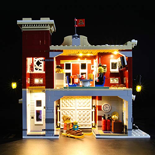 LIGHTAILING Conjunto de Luces (Creator Expert Parque de Bomberos Navideño) Modelo de Construcción de Bloques - Kit de luz LED Compatible con Lego 10263 (NO Incluido en el Modelo)