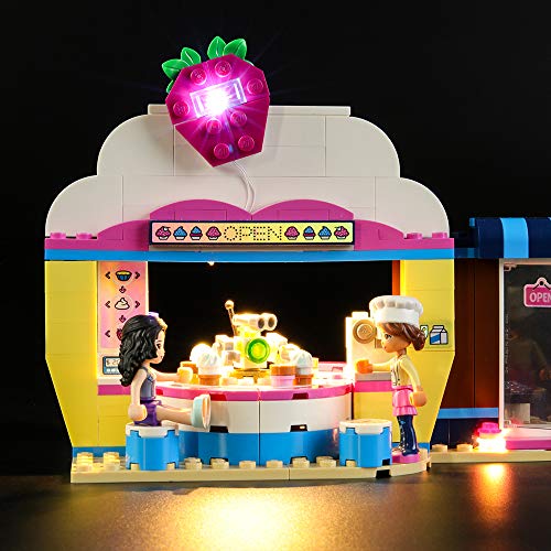 LIGHTAILING Conjunto de Luces (Friends Cafetería Cupcake de Olivia) Modelo de Construcción de Bloques - Kit de luz LED Compatible con Lego 41366 (NO Incluido en el Modelo)