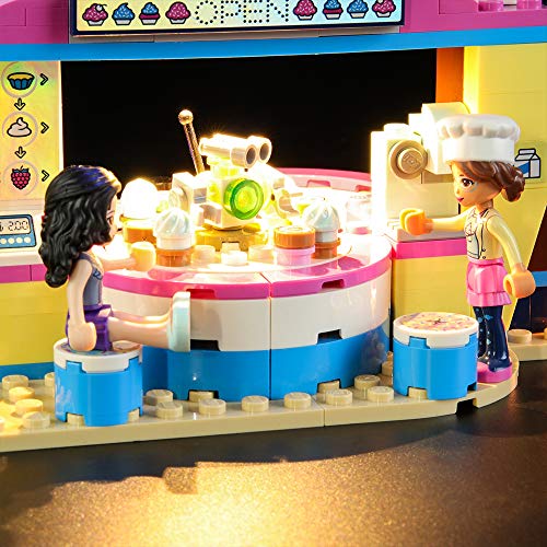 LIGHTAILING Conjunto de Luces (Friends Cafetería Cupcake de Olivia) Modelo de Construcción de Bloques - Kit de luz LED Compatible con Lego 41366 (NO Incluido en el Modelo)