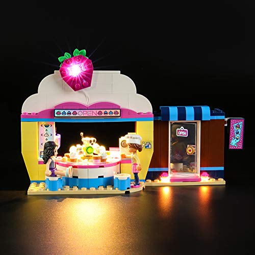 LIGHTAILING Conjunto de Luces (Friends Cafetería Cupcake de Olivia) Modelo de Construcción de Bloques - Kit de luz LED Compatible con Lego 41366 (NO Incluido en el Modelo)