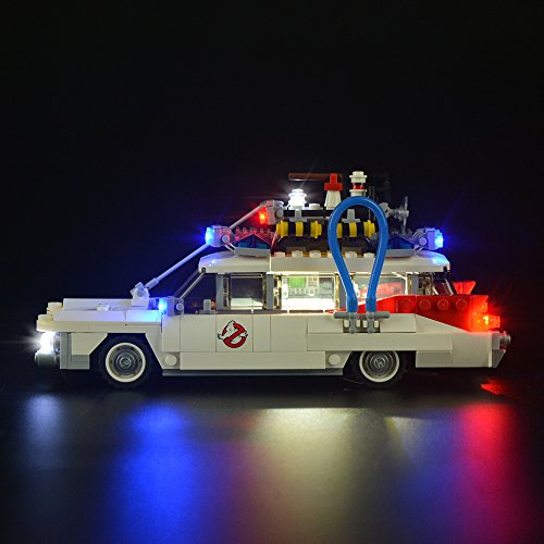 LIGHTAILING Conjunto de Luces (Ghostbusters Ecto-1) Modelo de Construcción de Bloques - Kit de luz LED Compatible con Lego 21108 (NO Incluido en el Modelo)