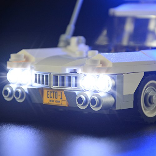 LIGHTAILING Conjunto de Luces (Ghostbusters Ecto-1) Modelo de Construcción de Bloques - Kit de luz LED Compatible con Lego 21108 (NO Incluido en el Modelo)