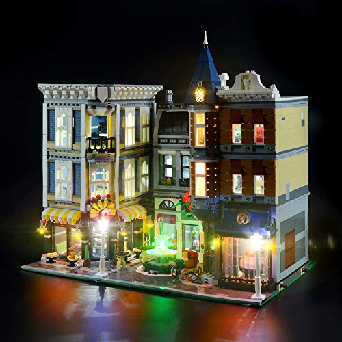 LIGHTAILING Conjunto de Luces (Gran Plaza) Modelo de Construcción de Bloques - Kit de luz LED Compatible con Lego 10255 (NO Incluido en el Modelo)