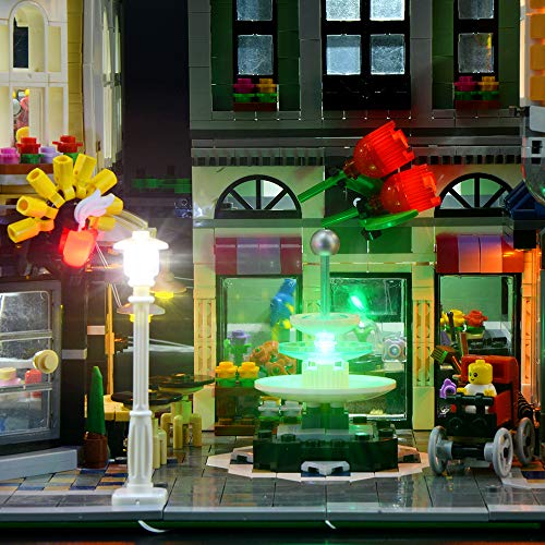 LIGHTAILING Conjunto de Luces (Gran Plaza) Modelo de Construcción de Bloques - Kit de luz LED Compatible con Lego 10255 (NO Incluido en el Modelo)