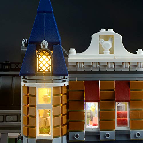 LIGHTAILING Conjunto de Luces (Gran Plaza) Modelo de Construcción de Bloques - Kit de luz LED Compatible con Lego 10255 (NO Incluido en el Modelo)