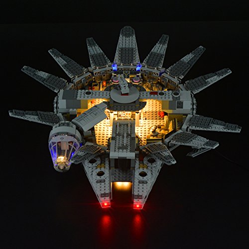 LIGHTAILING Conjunto de Luces (Halcón Milenario) Modelo de Construcción de Bloques - Kit de luz LED Compatible con Lego 75105 (NO Incluido en el Modelo).