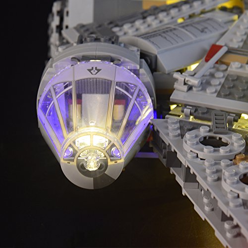 LIGHTAILING Conjunto de Luces (Halcón Milenario) Modelo de Construcción de Bloques - Kit de luz LED Compatible con Lego 75105 (NO Incluido en el Modelo).