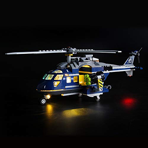 LIGHTAILING Conjunto de Luces (Jurassic World Persecución en Helicóptero de Blue) Modelo de Construcción de Bloques - Kit de luz LED Compatible con Lego 75928 (NO Incluido en el Modelo)