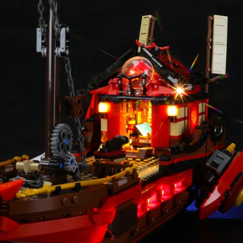 LIGHTAILING Conjunto de Luces (Ninjago Barco de Asalto Ninja) Modelo de Construcción de Bloques - Kit de luz LED Compatible con Lego 71705(NO Incluido en el Modelo)