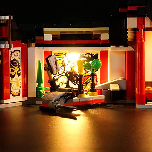 LIGHTAILING Conjunto de Luces (Ninjago Monasterio del Spinjitzu) Modelo de Construcción de Bloques - Kit de luz LED Compatible con Lego 70670 (NO Incluido en el Modelo)