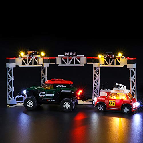 LIGHTAILING Conjunto de Luces (Speed Champions Rally y Mini John Cooper Works Buggy) Modelo de Construcción de Bloques - Kit de luz LED Compatible con Lego 75894 (NO Incluido en el Modelo)