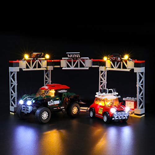 LIGHTAILING Conjunto de Luces (Speed Champions Rally y Mini John Cooper Works Buggy) Modelo de Construcción de Bloques - Kit de luz LED Compatible con Lego 75894 (NO Incluido en el Modelo)