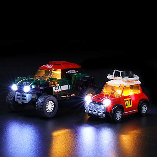 LIGHTAILING Conjunto de Luces (Speed Champions Rally y Mini John Cooper Works Buggy) Modelo de Construcción de Bloques - Kit de luz LED Compatible con Lego 75894 (NO Incluido en el Modelo)